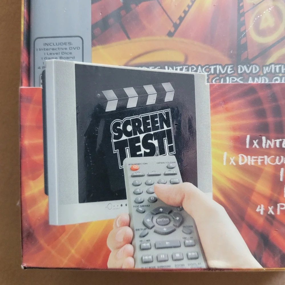 Vintage MGM Screen Test! DVD TV Movie Trivia Board Game 2004 New Sealed Box Y2K